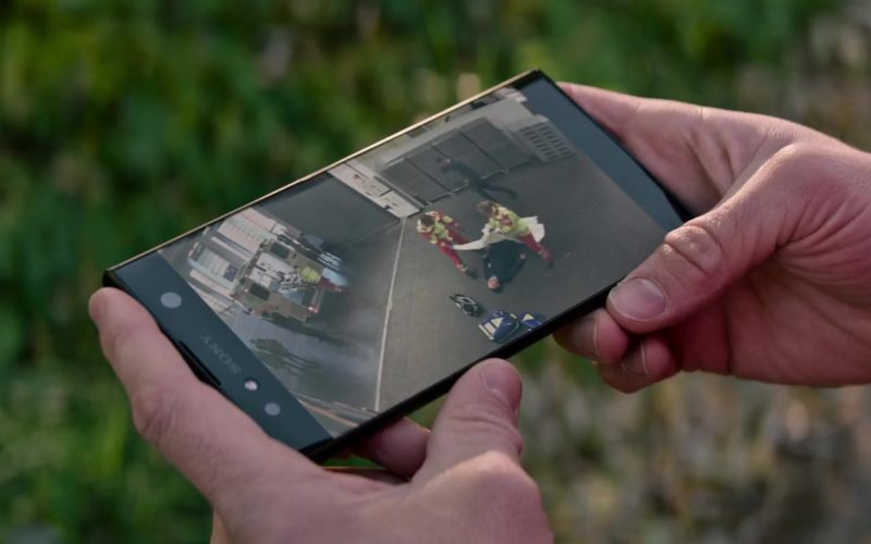 Sony Xperia Android Smartphone Used by Sam Claflin as Alexander Brock in Charlie's Angels (2019)
