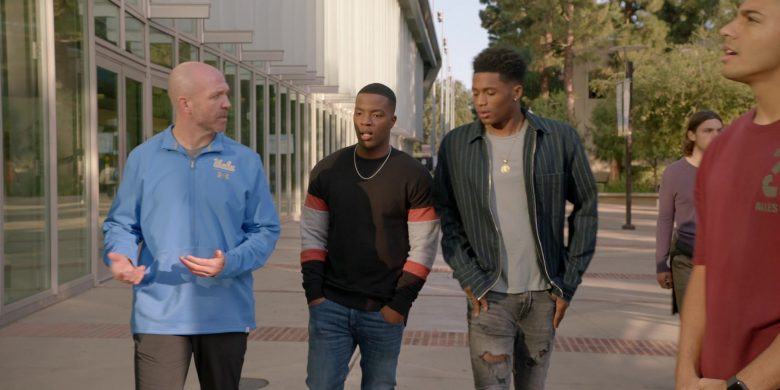 Under Armour Blue Sports Jacket in All American Season 2 Episode 12 Only Time Will Tell (1)