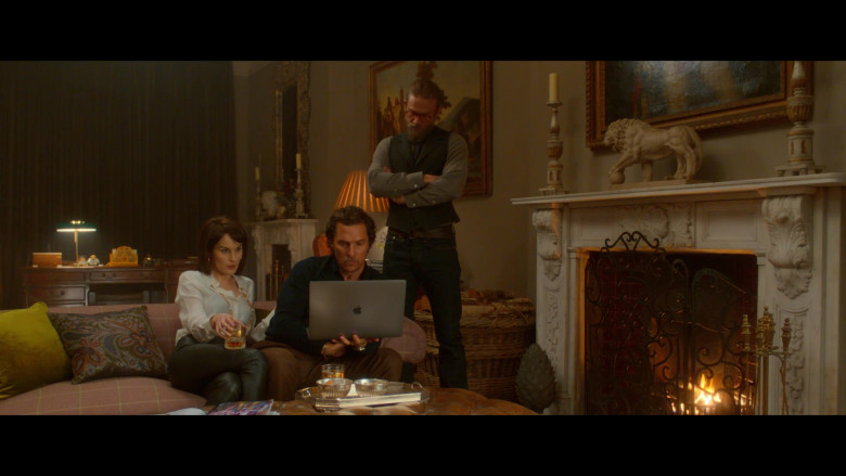 Apple MacBook Laptop Held by Matthew McConaughey in The Gentlemen