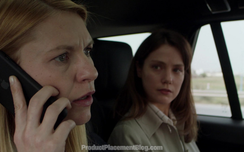 Apple iPhone Smartphone Used by Claire Danes as Carrie Mathison in Homeland S08E04 Chalk One Up (2020)