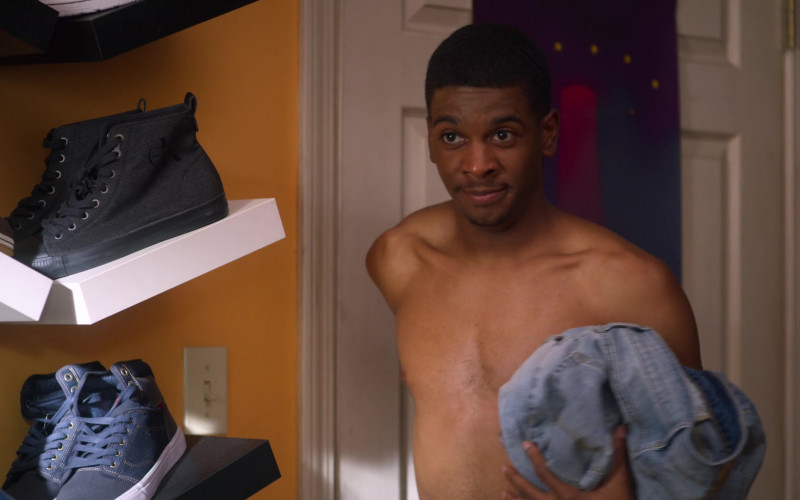 Calvin Klein Black High Top Shoes in On My Block S03E04 (1)