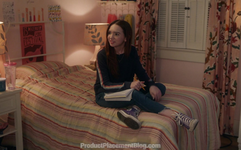 Converse Purple High Top Sneakers Worn by Ruby Jay as Grace in The Unicorn S01E17
