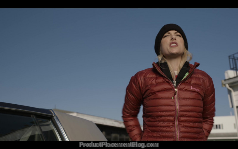 Cotopaxi Red Down Jacket Worn by Iliza Shlesinger in Spenser Confidential (1)