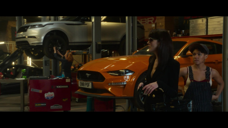 Ford Mustang Orange Car in The Gentlemen (2019)