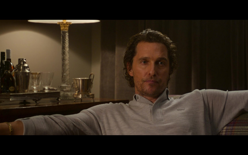 Lacoste Grey Long Sleeve Shirt Worn by Matthew McConaughey in The Gentlemen (2)