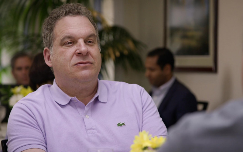 Lacoste Purple Polo Shirt Worn by Jeff Garlin in Curb Your Enthusiasm S10E09 (1)