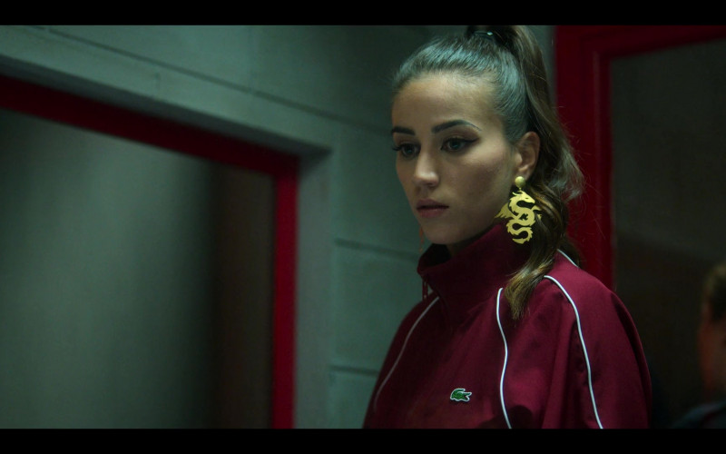 Lacoste Women's Red Jacket in Elite S03E05 (4)
