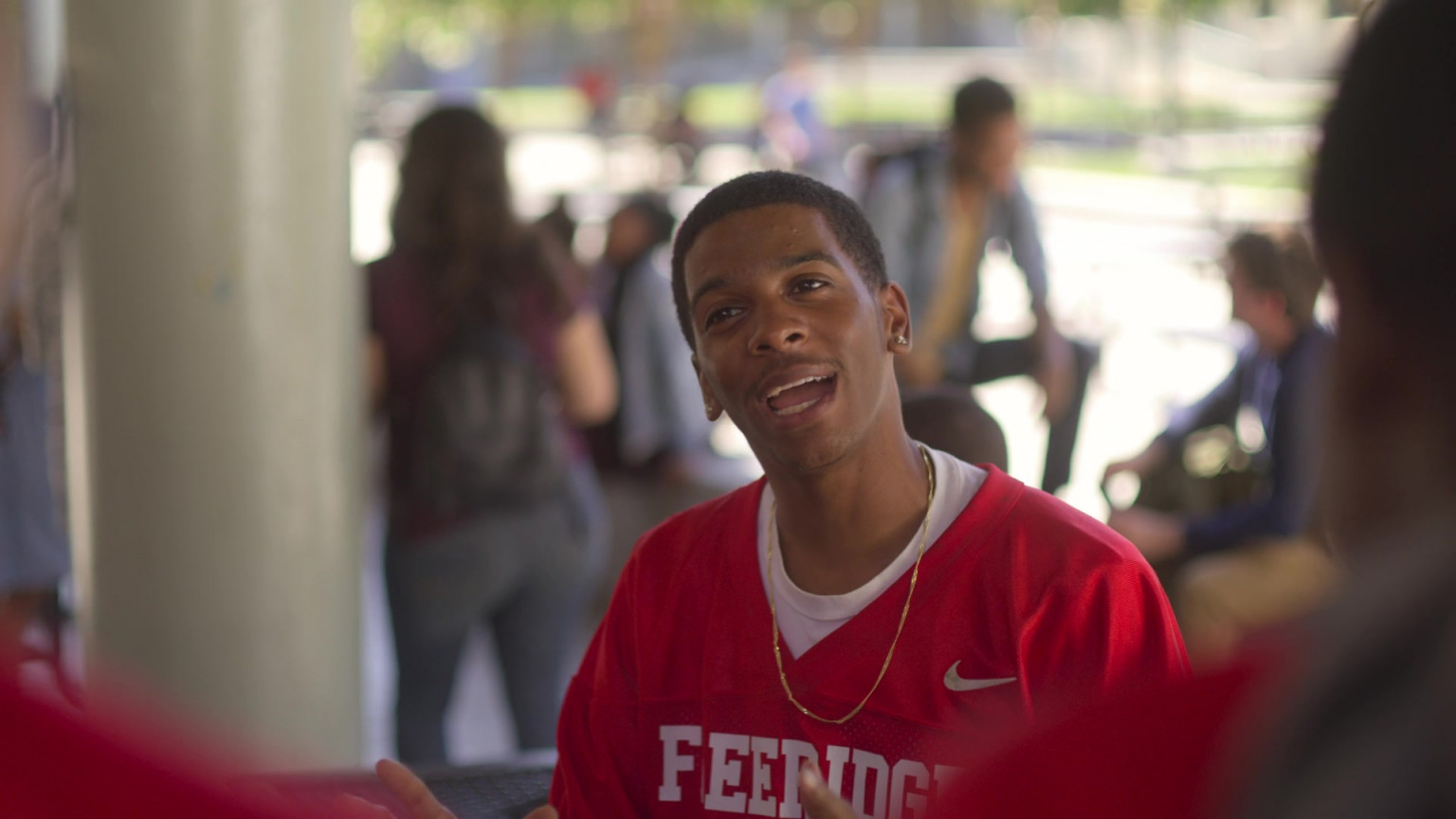 Nike Red Jersey Worn By Brett Gray As Jamal Turner