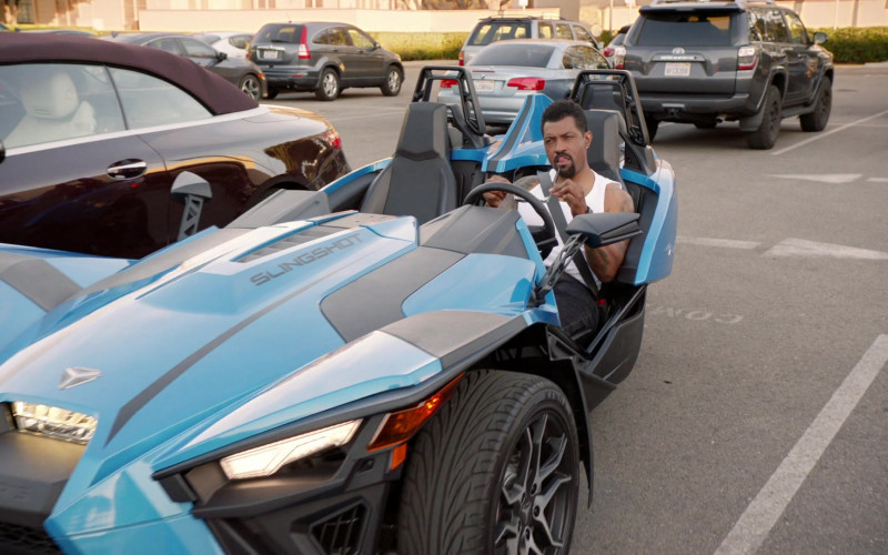 Polaris Slingshot 3 Wheel Motorcycle in Black-ish S06E18 "Best Supporting Husband" (2020)