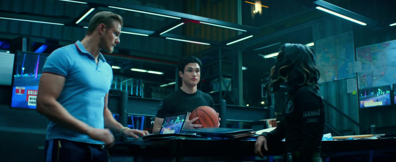 Spalding Basketball Held by Charles Melton as Rafe in Bad Boys for Life