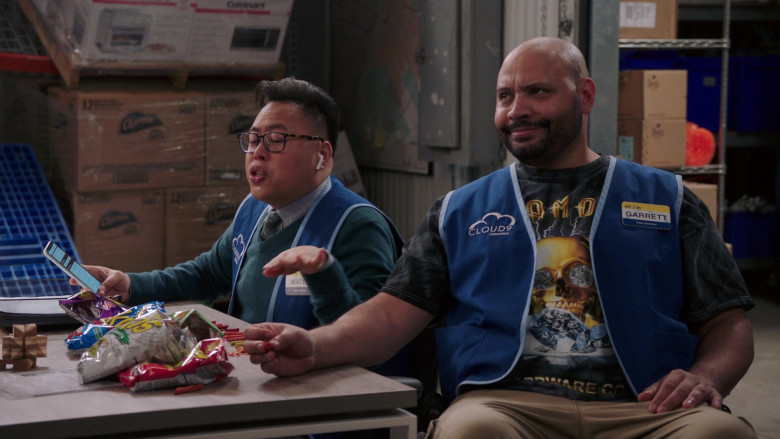 Takis Rolled Corn Tortilla Chips Enjoyed by Nico Santos and Colton Dunn in Superstore S05E19 (1)