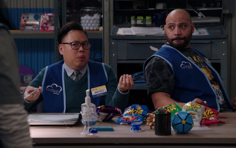 Takis Rolled Corn Tortilla Chips Enjoyed by Nico Santos and Colton Dunn in Superstore S05E19 (2)