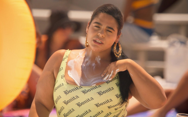Viva La Bonita Swimwear Worn by Jessica Marie Garcia as Jasmine Flores in On My Block S03E03 (7)