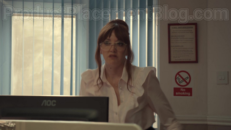 AOC Computer Monitor Used by Diane Morgan in After Life S02E03 (2)