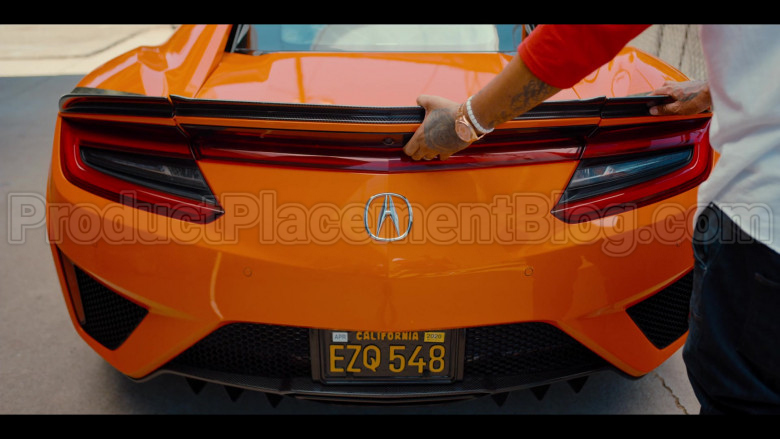 Acura NSX Orange Sports Car in #blackAF S01E04 (3)
