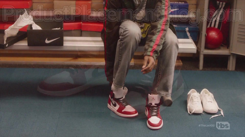 Air Jordan Red & White Sneakers by Nike in The Last O.G. S03E04 (2)