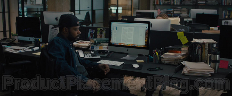 Apple iMac Computer of Lakeith Stanfield as Michael Block in The Photograph Film (1)