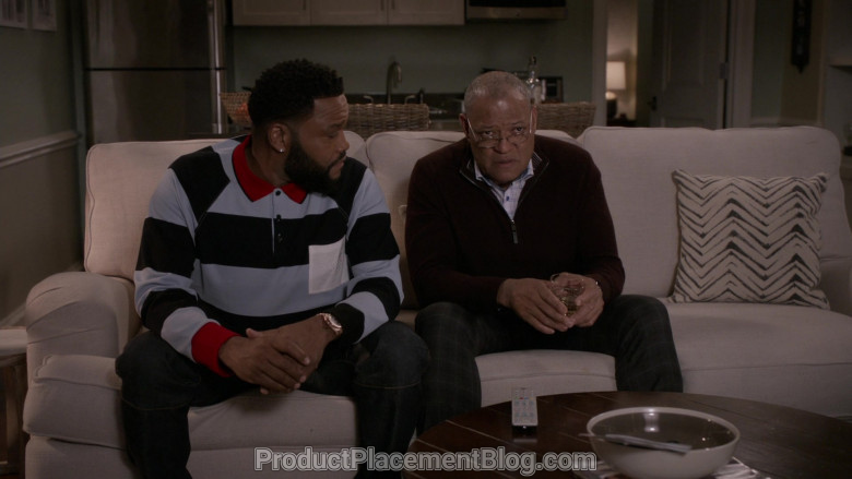 Burberry Long Sleeve Polo Shirt of Anthony Anderson in Black-ish S06E21 (5)