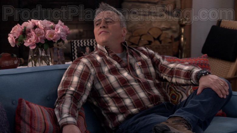 Carhartt Flannel Plaid Shirt of Matt LeBlanc in Man with a Plan S04E04 (3)