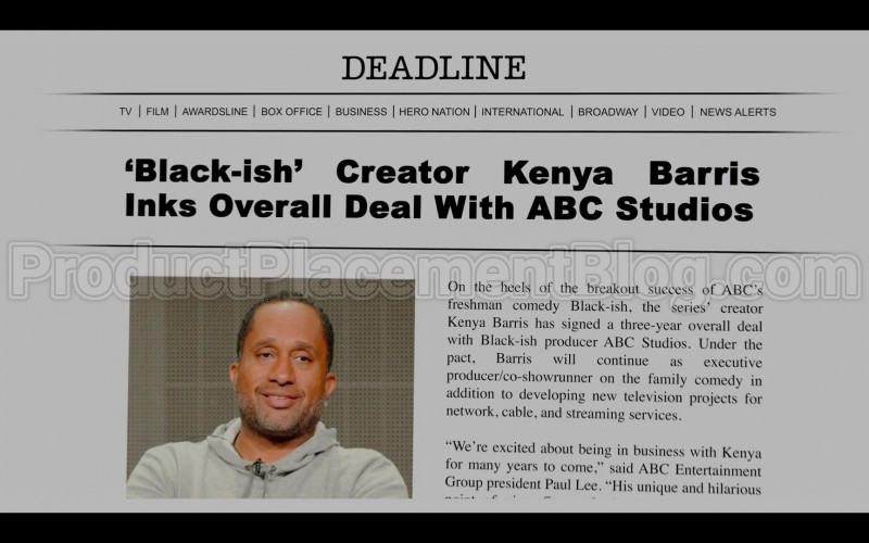 Deadline Hollywood Online News Site in #blackAF S01E01 "because of slavery" (2020)