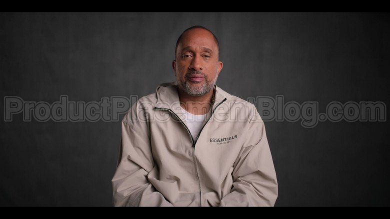 Fear of God Essentials Jacket of Kenya Barris in #blackAF S01E02 (1)