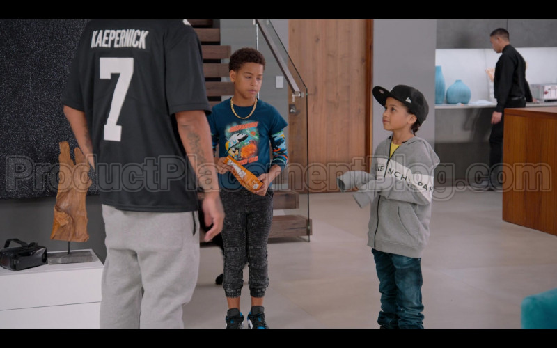 Givenchy Boys Hoodie and New Era Black Cap in #blackAF S01E03 (1)