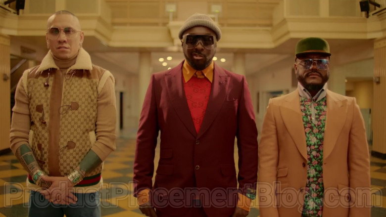 Gucci Men’s Sleeveless Jacket of Taboo (Jaime Luis Gomez) in Mamacita by Black Eyed Peas, Ozuna, J. Rey Soul (1)