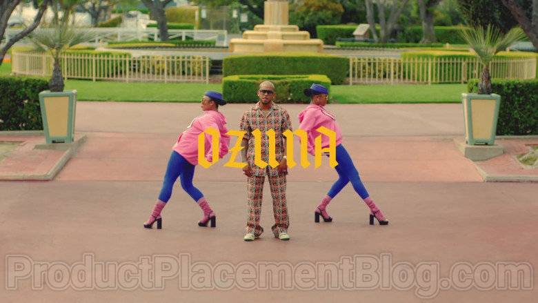 Gucci Woven Effect G Print Cotton Bowling Shirt and Pants of Ozuna in Mamacita – 2020 (1)