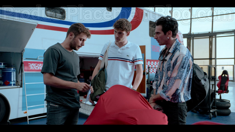 Lacoste Men's White Polo Shirt in Summertime S01E05 Without You (2)