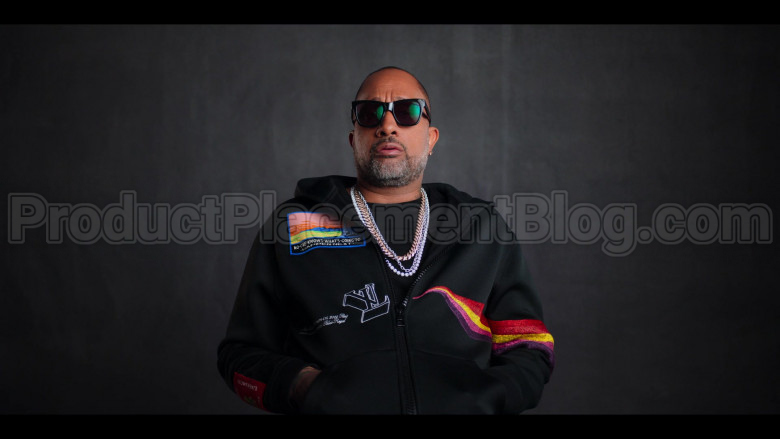 Louis Vuitton No One Knows What’s Going To Happen Next Patch Black Hoodie of Kenya Barris in #blackAF (1)