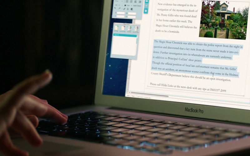 MacBook Pro Laptop by Apple in Home Before Dark S01E02
