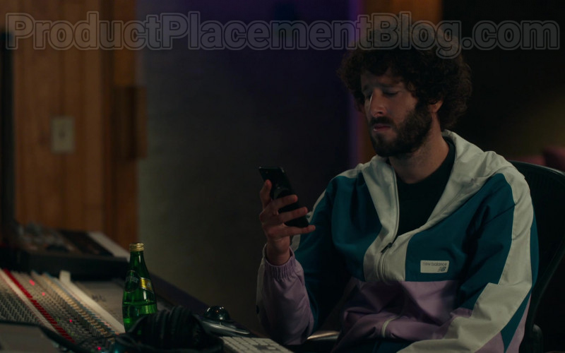 New Balance Jacket of Lil Dicky and Perrier Water Bottle in Dave S01E10