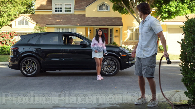 Porsche Cayenne Black Car Used by Jaren Lewison as Ben in Never Have I Ever Netflix TV Show (2)