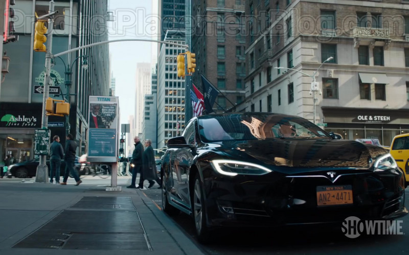 Tesla Black Car in Billions TV Show [Season 5, 2020]