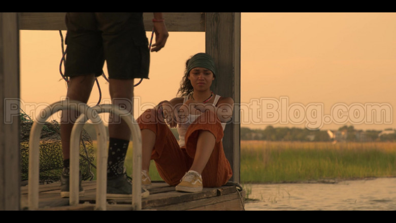 Vans Yellow Skate Shoes Worn by Madison Bailey as Kiara in Outer Banks S01E06