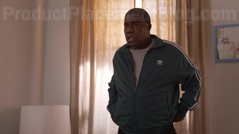 Actor Tracy Morgan as Tray Wearing Adidas Green Jacket Outfit in The Last O.G. S03E07 TV Show (1)
