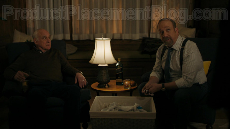 Actors Jeffrey DeMunn & Paul Giamatti Drinking Johnnie Walker Blue Label Whisky in Billions S05E04 TV Show (1)