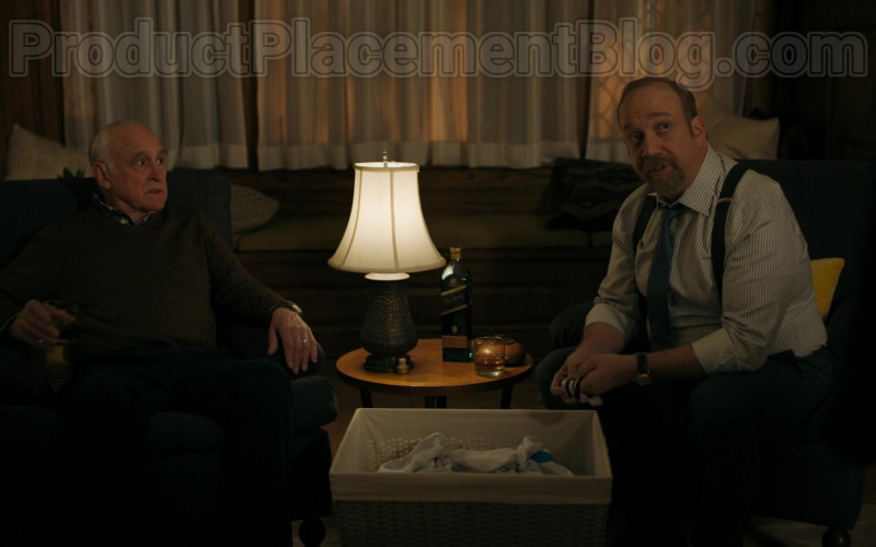 Actors Jeffrey DeMunn & Paul Giamatti Drinking Johnnie Walker Blue Label Whisky in Billions S05E04 TV Show (1)