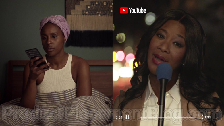 Actress Watching Youtube Video in Insecure S04E06 Lowkey Done (2020) TV Show