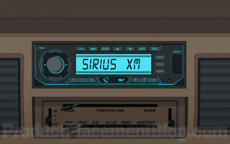 Animated TV Series Character Listening SiriusXM Radio in Family Guy S18E20