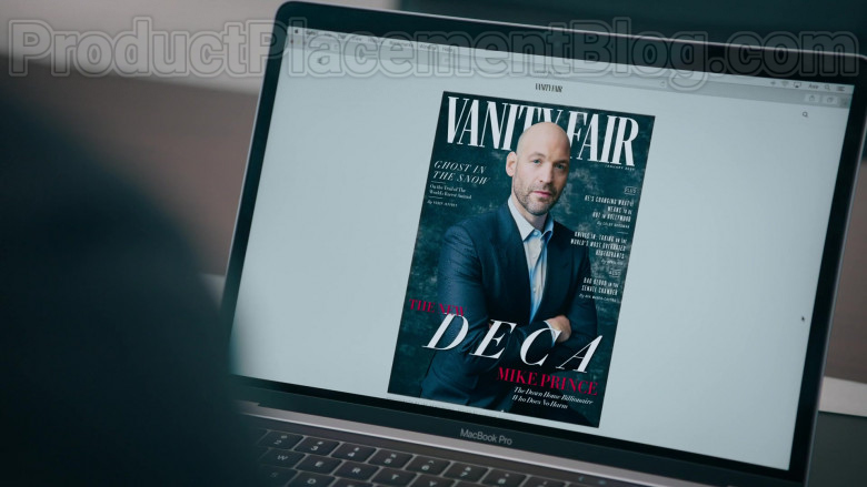 Apple MacBook Pro and Vanity Fair Magazine Cover in Billions S05E01 The New Decas (2020)