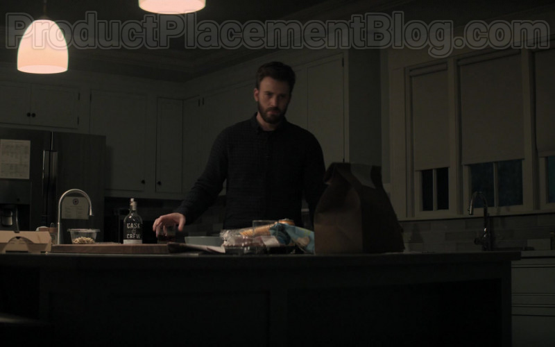 Chris Evans Enjoying Cask & Crew Whiskey in Defending Jacob S01E08 TV Show