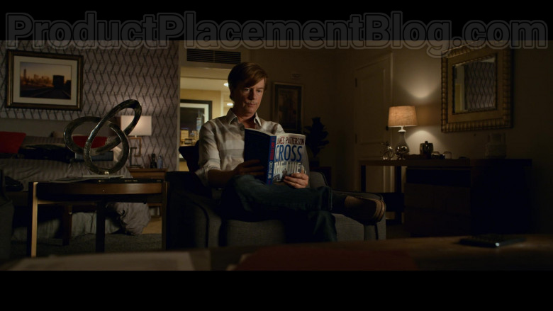 Cross the Line Book by James Patterson Held by David Spade in The Wrong Missy Movie by Netflix