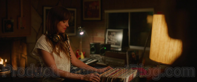Dakota Johnson Using Vintage Teac Headphones in The High Note (2020) Movie