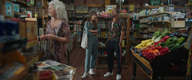 Dakota Johnson Wearing Converse Chuck Taylor All Star High Tops White Sneakers Outfit in The High Note Film (1)