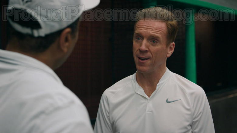Damian Lewis as Bobby Axelrod Wearing Nike White Polo Shirt Tennis Outfit in Billions S05E04 TV Series (4)