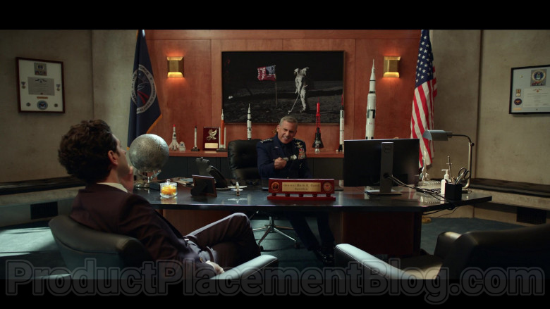 Dell Computer Monitor of Steve Carell as General Mark R. Naird in Space Force S01E01 The Launch 2020 (2)
