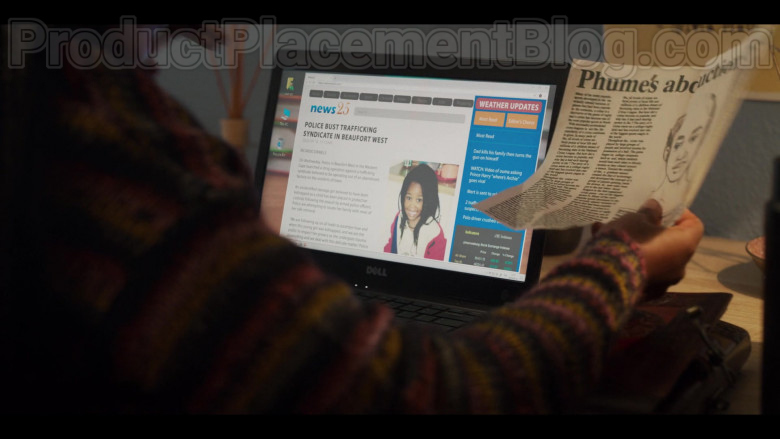 Dell Laptop Used by Actress in Blood & Water S01E03 Propaganda (2020)