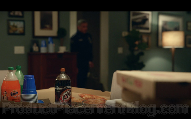 Fanta and A&W Root Beer Bottles in Space Force S01E04 Lunar Habitat (2020)