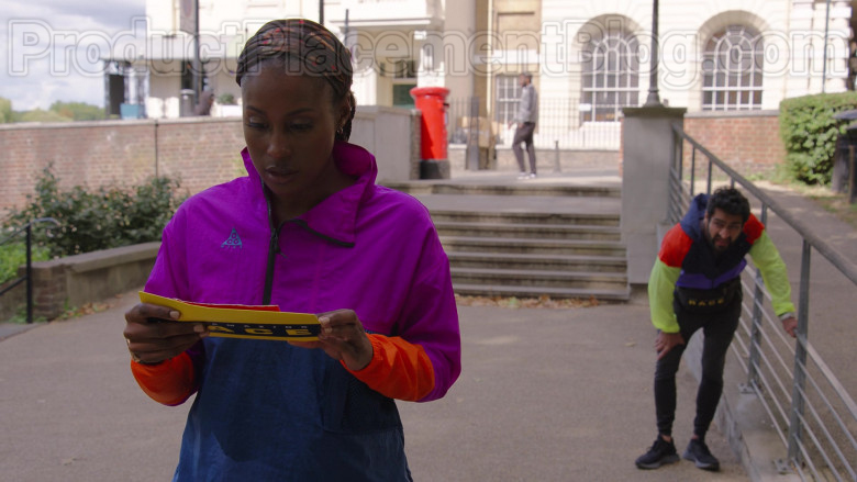 Issa Rae Wearing Nike Jacket For Running in The Lovebirds Movie by Netflix (1)